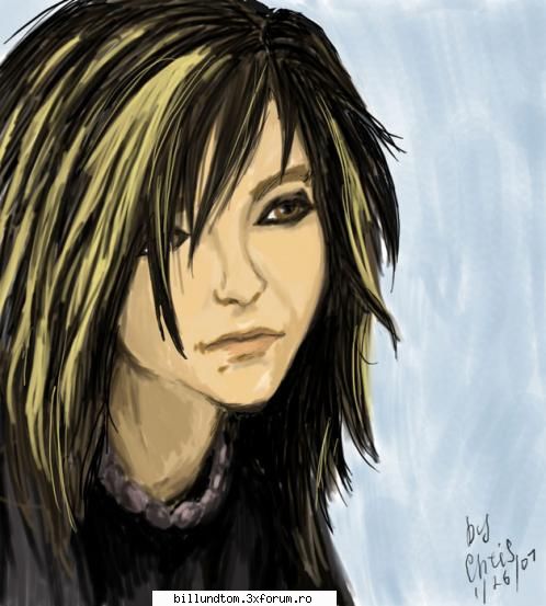 poze cu bill kaulitz - oare cin o desenato ? eu o am dp net :) - Bill